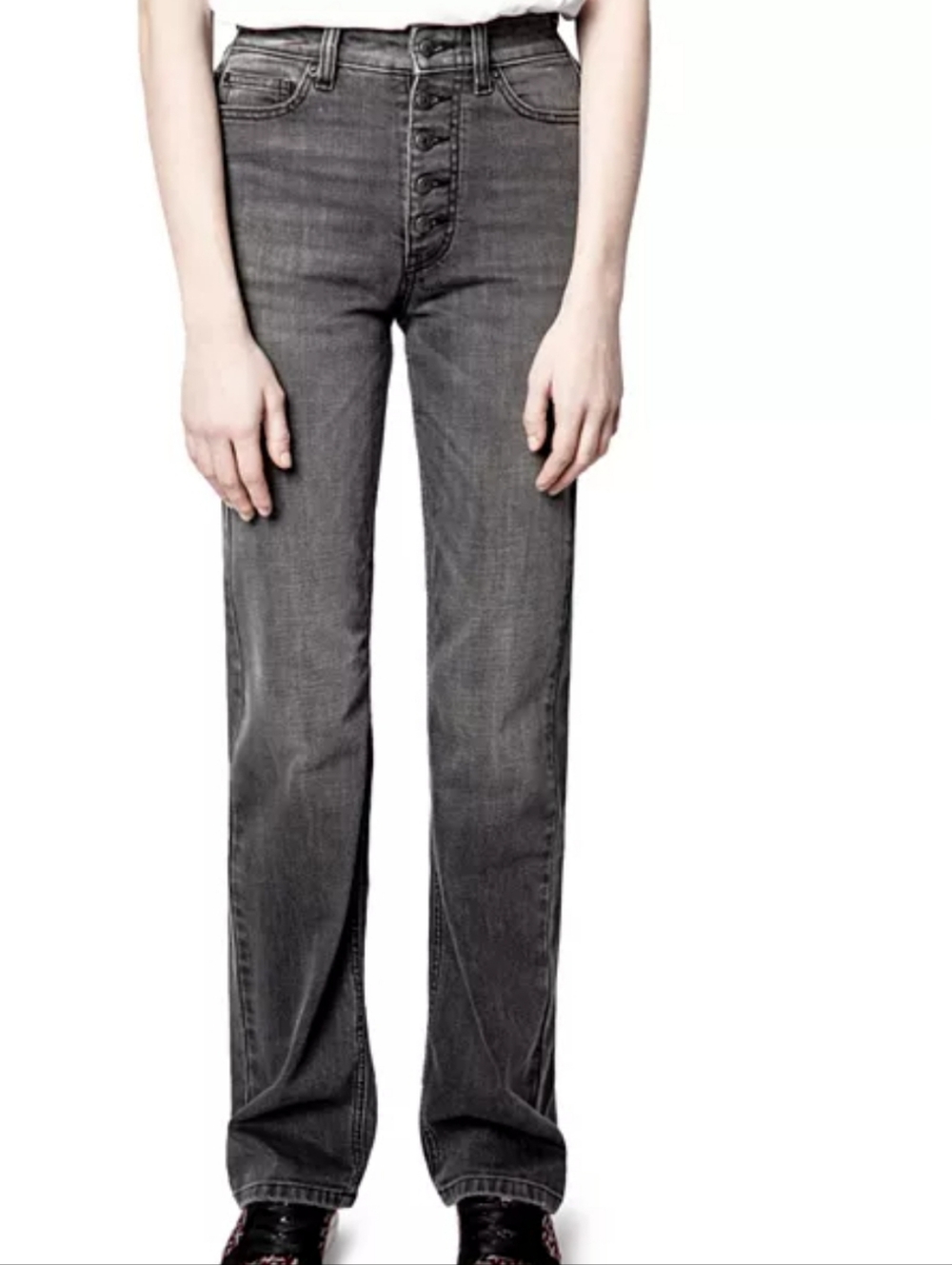 Zadig & Voltaire Womens Exile Stretch Eco Denim Jeans in Anth
